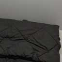 Comforter Blanket Full/Queen, Reversible, Lightweight Microfiber, All Season, Black/Grey