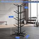 Sintuff Medicine Ball Rack Storage Metal Durable Tree Holds 10 Slam Balls Vertical Gym Organizer Stand Holder for Organized Gym Fitness Studio