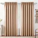 Double Curtain Rod 36 to 72 Inch, HOTOZON 1 Inch Heavy Duty Double Curtain Rods for Windows 24 to 68 Inches(2-5.6 ft), Telescoping Drapery Rod with Simple End Finials, Silver