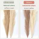 43" / 3.6 ft Pampas Grass Tall 4 Pcs - Artificial Large Pampas Grass Decor for Floor Vase, Room Decor, Home Decor, Boho Decor (Coffee & Cream)