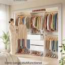 SONGMICS Closet System, Customizable Walk-In Closet Organizer System