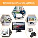 10.1 Inch Small HDMI Monitor, CCTV Security Camera Monitor with VGA AV Input, 1024x600 HD LED Display Screen, Touch Button, Built-in Speaker for DVR NVR Raspberry Pi PC Gaming