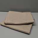 Fitable Faux Linen Tablecloths Rectangle 60 x 120 Inch - 2 Pack Neutral Table Clothes for 8 Foot Tables, Nature Faux Burlap Kitchen Table Covers for Dining, Party, Farmhouse, Banquet, Buffet