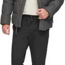 Andrew Marc Men's Mid-Length Puffer Jacket, SMOKE (FAUX FUR COLLAR), XX-Large