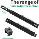 Slider Seat Track Set of 2 with Seat Mounting Hardware kit, Universal Seat Slider fit for Most Aftermarket Bucket Seat and Racing Seat