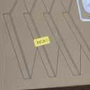 Gashell Wire Shelf Covers, Bamboo Wire Rack Covers for Pantry, Closet (4pcs, 28" W x 12" D)