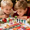 2025 Christmas Advent Calendar for Kids  24 Days Countdown Mystery Box with Game Action Figures Collectible Toys, Fun Holiday Gift for Boys & Girls, Cute Figurines for Decoration & Play