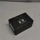 Wooden Desk Calendar,Desk Calendar Blocks for Teachers,Office Perpetual Date Block Small Home Desktop Decor Chic Vintage Month with Number Cubes Display Rustic Decoration(Ocean Blue)