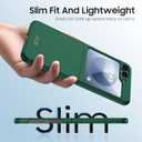 2 x GooseBox for Samsung Galaxy Z Flip 6 Case with Screen Protection,Z Flip 6 Slim HD Clearly Case Ultra-Thin Anti-Scratch Shockproof Phone Case(Green)