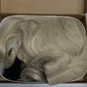 Mersi Blonde Wigs for Women Costume Wig Long Braided Hair Wigs for Party Halloween with Wig Cap (Blonde) S039G