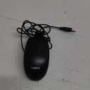Logitech B100 Corded Mouse, Wired USB Mouse for Computers and Laptops, Right or Left Hand Use - Black (1 Count (Pack of 1))
