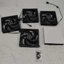 ARCTIC P12 PWM PST (5 Pack) - PC Fans, 120mm Case Fan, PWM Sharing Technology (PST), Pressure-optimised, Quiet Motor, Computer, 2001800 RPM (0 RPM <5%) - Black