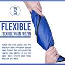 Rester's Choice Reusable Gel Ice Pack for Injuries Flexible Cold Pack for Pain Relief & Swelling, Stays Cold Longer, Medium 7 x 12, for Shoulder, Knee, Back (Blue, 1 Pack, 7x12)