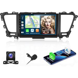 [2G+64G] Car Stereo for Kia Carnival Sedona 2015 2016 2017 2018 2019 2020 with Wireless Carplay/Android Auto, 9 Inch Upgrade Touch Screen for Carnival with GPS WiFi Bluetooth HiFi FM/RDS SWC