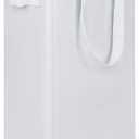 efluky Slim Laundry Basket, Narrow Laundry Hamper with Handles, Collapsible Dirty Clothes Hamper, Tall Laundry Bin for Laundry Room, Dorm and Bedroom, 12.7 Gallons(48L) White