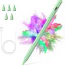 Stylus Pen for iPad 2018-2023 with Palm Rejection, Active Pencil for iPad 10th/9th/8th/7th/6th Generation, for iPad Pro 11/12.9 inch, for iPad Air 5th/4th/3th Gen, for iPad Mini 6th/5th Gen (Green)
