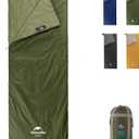 Naturehike Lightweight Compact Sleeping Bag, 59℉/32℉ Envelope Ultralight Backpacking Sleeping Bag Portable, Waterproof with Compression Sack for Cold&Warm, Camping, Traveling, Hiking