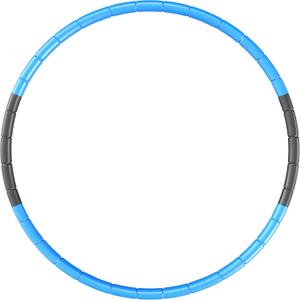 Kids Fitness Hoop - Weight & Size Adjustable- Body Building Plastic Children Gymnastics Toys- Diameter 26.5 Inches (Blue)