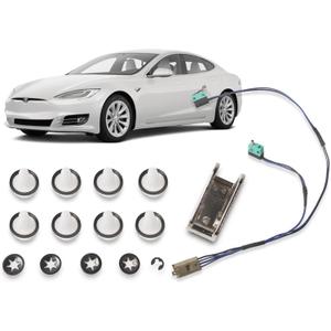 Door Handle Repair Kit Stainless Upgrade Microswitch Wiring Harness Compatible with Tesla Model S 2012-2020 Replace 1042845-00-A 1042845-00-B 1016009-00-C