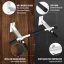 Yes4All Pull Up Bar Wall Mounted - Multifunctional Wall Mounted Pull Up Bar for Home Gym Workout Strength Training Equipment