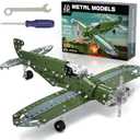 Lucky Doug Building Toys Model Airplane Set - DIY Building Stem Projects Toys for Kids Boys Ages 8-12, Assembly Science Toys for Model Fans, Medium, Small