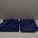 BGment Blackout Curtains for Bedroom 45 Inch Length - Short Room Darkening Drapes Thermal Insulated with Rod Pocket for Kitchen Living Room Bathroom Window, 42 x 45 Inch, 2 Panels, Navy Blue