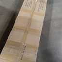 GAOMON Full Canopy Bed Frame with Upholstered Headboard, Four Poster Design, Button Tufted, and Slide Rail, No Box Spring Required, Wooden Slatted Structure, Beige