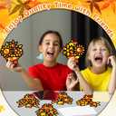 QOUBAI 32 Sets Fall Bouquet Suncatchers Craft Kit DIY Window Stained Glass Effect Autumn Bouquet Paper Crafts Home School Classroom Decoration Kid Birthday Gift Creative Art Project Activity Game