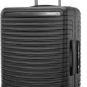 Framelock Max 21 Carry-On Hardshell Zipperless Luggage - Highly Secure Integrated Eazylock Mechanism - RightHeight Adjustable Handle System - 360 Spinner Wheels - Airline Approved - Asphalt Black