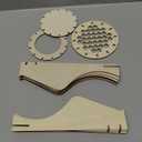 Wooden Vase for Lego Flowers, Vase Building Set for Roses, Wooden Puzzle Flower Vase for Lego Flower Bouquet Building Set, Gift for Flower Lovers, Adults and Women