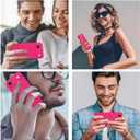 2 x Compatible with iPhone Air Case, Shockproof Liquid Silicone Protective Phone Case with Soft Anti-Scratch Microfiber Lining Ultra Slim Drop Protection Phone Cover (Rose Red)