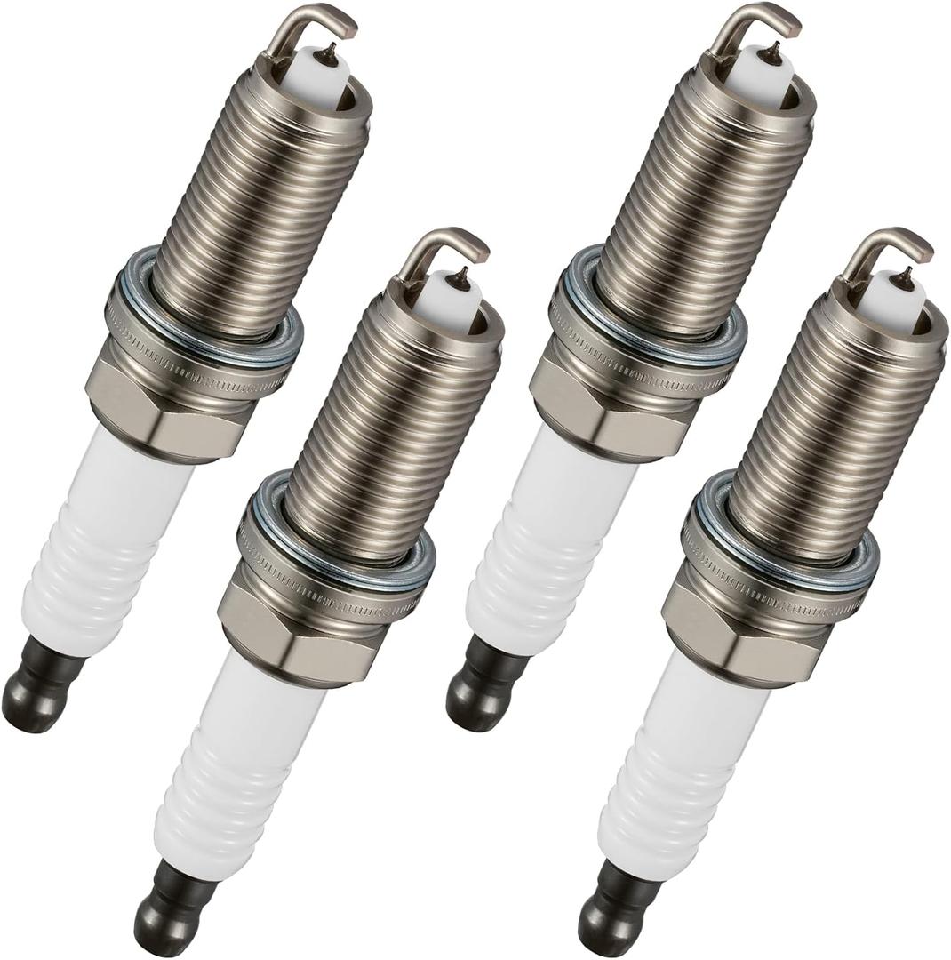 BDFHYK AP5325 Iridium Spark Plugs Compatible with Altima for Toyota RAV4 for Dodge Dart for Hyundai Sonata Sportage Cherokee 1.8L 2.0L 2.4L 2.5L 2.7L L4 Engine Replacement for 95712, Set of 4