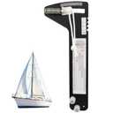 PT-3 Hands‑Free Rigging Tension Gauge,Professional Force Meter for Tensioning & Tuning Sailboat Shrouds,Wire Rope Standing Rigging,Forestays, Cable Rigs,Fits 9/32″, 5/16″,3/8″ Diameter Cables 4500 lb