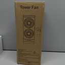 Personal Tower Fan for Bedroom, Portable Desk Table Fan3 Speeds Cooling Standing Fan with 12H Timer, 60 & 110 Oscillating Floor Tower Fans That Blows Cold Air for Bedroom Office,Dark Grey