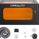 Creality Laser Engraver Cover V2.0 Fireproof and Dustproof Protective Enclosure with Exhaust Fan 4000RPM Pipe for Most Laser Cutter, Insulates Against Smoke, Odor and Noise Eye Protection720x720x400mm