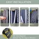 RUNROLE RV Step Covers 4 Pack Embossed Camper Stair Rugs Non Slip Carpet for Mobile Home - 24x7.5 Inches, Paws Patterns