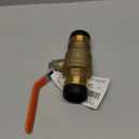 SharkBite 1-1/4 x 1-1/4 Inch Ball Valve, Push To Connect Brass Water Shut-Off Plumbing Fitting, UXLBV35