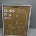 Jool Baby Quick Flip Toilet Seat with Built-in Potty & Splash Guard for Toddler Training, Slow Close (Elongated)