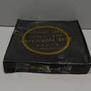 12" Oak Wood Bathroom Tray for Counter, Vanity Tray for Perfume Lotion Candle Makeup Jewelry Sink Soap Holder Turntable Dresser Organizer Countertop Coffee Table Decor Organization and Storage Black