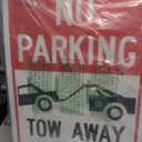 Large No Parking - Tow Away Zone Sign, 18"x 12" .040 Aluminum Reflective Sign Rust Free Aluminum-UV Protected and Weatherproof
