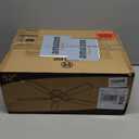 ZMISHIBO 52 Inch Ceiling Fan No Light, Flush Mount Low Profile, Modern Black Ceiling Fan Without Light, Remote Control & Quiet DC Motor, for Indoor&Outdoor, Bedroom, Living Room