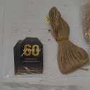 Spakon 25 Set 60th Birthday Party Favor for Guest Anniversary Party Favor Golden Birthday Bookmark Thanks for Coming Pen with Tag
