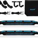Universal Car Soft Roof RackRoof Pads Luggage Carrier for Kayak, Surfboard SUP, Canoe Include Storage Bag, 2 Quick Loop Strap, 2 Tie Down Rope, and 2 Heavy Duty Tie Down Straps