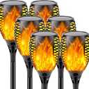 Maggift Solar Lights Outdoor, 6 Pack Flickering Flame Solar Torch Lights with Super Larger Size for Outdoor Decor, Solar Garden Lights Waterproof Solar Flame Outdoor Lights for Patio Yard Pathway
