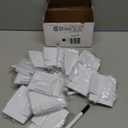 32 Pieces Basket Labels Clip Set, Include 30 Kitchen Clip Label Holder Removable PVC Bin with 2 Chalk Marker for Basket Pantry Organization Box (White Label Clip, Black Pen)