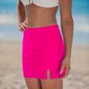 GRAPENT Swim Skirts for Women High Waisted Side Split Bikini Tankini Swimwear Bathing Suit Bottoms Beach Vacation Outfit XL