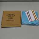 potricher 7 x 7 Inch DIY Scrapbook Album 40 Pages Hardcover Kraft Paper Scrap Book Photo Albums Memory Book for Wedding and Anniversary Family (Blue, 7 Inch)