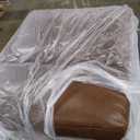 COLAMY Push Back Recliner Chair, Upholstered Leather Recliner with Footrest 118-150 Degree Adjustable, Comfy Modern Wingback Recliner for Living Room, Bedroom, Small Spaces, Cocoa (Set of 1)