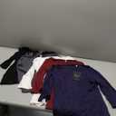 Ficerd 5 Pack 3/4 Sleeve Tops for Women Tight Boat Neck T Shirts Slim Fit Three Quarter Sleeve Tees Basic Casual Tops (Small, Black, Dark Gray, White, Navy Blue, Red), Small 