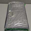 PRANDOM Large Foldable Storage Bin with Lid [1-Pack] Linen Fabric Decorative Storage Box Organizer Containers Basket Cube with Handles Divider for Bedroom Closet Office Living Room (17.7x11.8x11.8) (Gray)